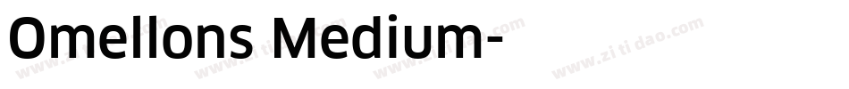 Omellons Medium字体转换